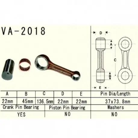 Zniżka Vesrah - Korbowód Silnika Va-2018