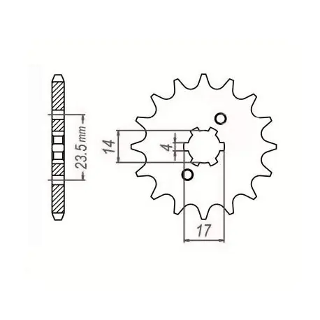 Sunstar Zębatka Napędowa Sunf124-11 (Jtf1128-11) Najlepsza cena