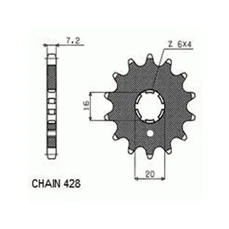 Wyprzedaż Sunstar Zębatka Napędowa Sunf203-14 (Bef442)