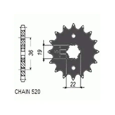 Oferta Sunstar Zębatka Napędowa Sunf338-13