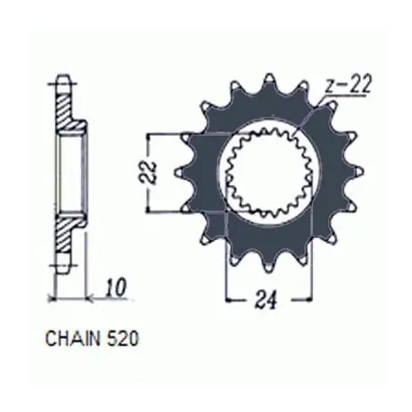 Tani Sunstar Zębatka Napędowa Sunf386-15