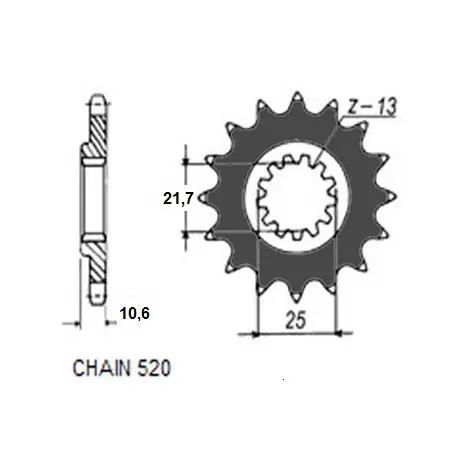 Zębatka Napędowa Sunstar Sunf3A7-16 Konwersja Yzf R6 06-15R. Wyjątkowa oferta