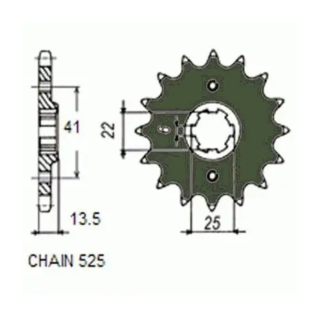 Sunstar Zębatka Napędowa Sunf405-16 Ostatnie sztuki