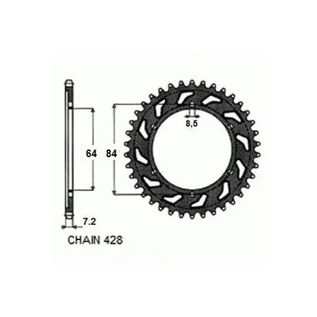 Sunstar Zębatka Napędzana Stalowa Sunr1-2132-53 Obniżka ceny