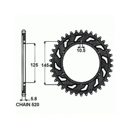 Sunstar Zębatka Napędzana Stalowa Sunr1-3541-48 Kup teraz