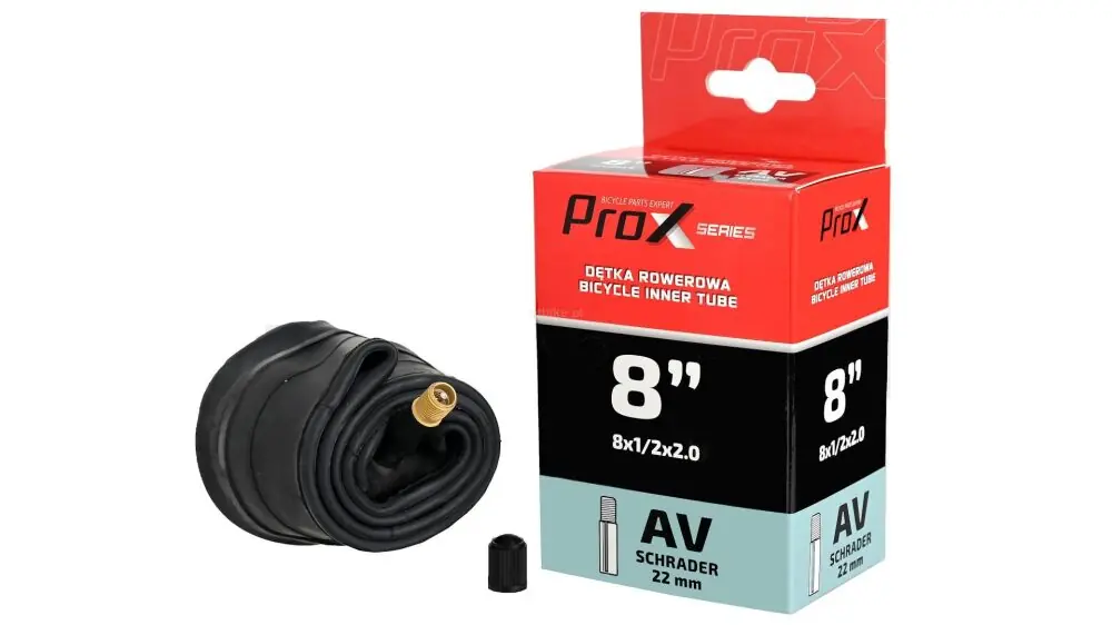 PROX Dętka rowerowa 8x1/2x2.0 wentyl auto 22 mm Ekspresowa dostawa