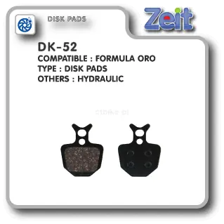 Ograniczona ilość ZEIT klocki okładziny DK 52 Formula Oro półmetaliczne