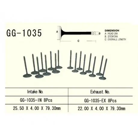 Vesrah - Zawór Ssący Silnika Gg-1035-In Cb600F Hornet Kup teraz