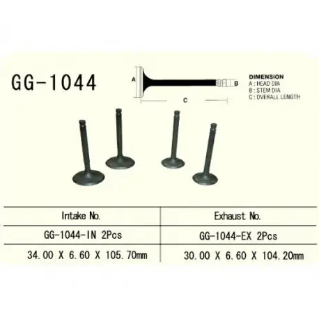 Hit cenowy Vesrah - Zawór Ssący Silnika Gg-1044-In Xl600R 85-87R.