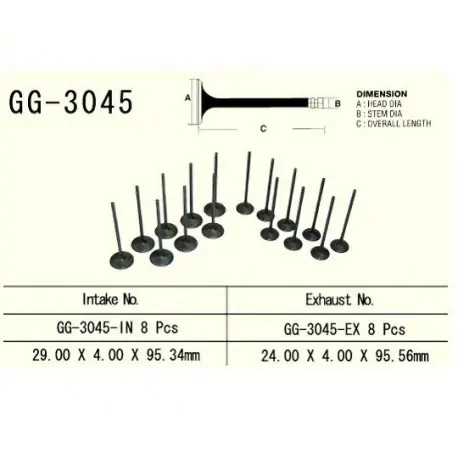 Vesrah - Zawór Wydechowy Silnika Gg-3045-Ex Gsx-R750 00-03 / Gsx-R1000 01-04 Dodaj do koszyka