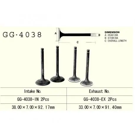 Ekspresowa dostawa Vesrah - Zawór Wydechowy Silnika Gg-4038-Ex Klx650 93-96R.