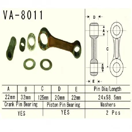 Kup teraz Vesrah - Korbowód Silnika Va-8011 Kx250 02-08R.