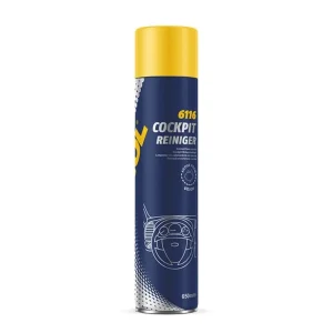 Wyjątkowa oferta MANNOL PLAK COCKPIT REINIGER CITRON - SPRAY DO CZYSZCZENIA KOKPITU, ZAPACH CYTRYNOWY 650ML (6116) (24)