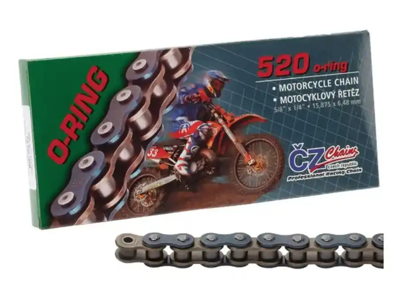 Obniżka ceny CZ ŁAŃCUCH NAPĘDOWY 520 ORM (108 OGNIW) O-RING DO 450 CCM (34,0 KN) + ZAPINKA