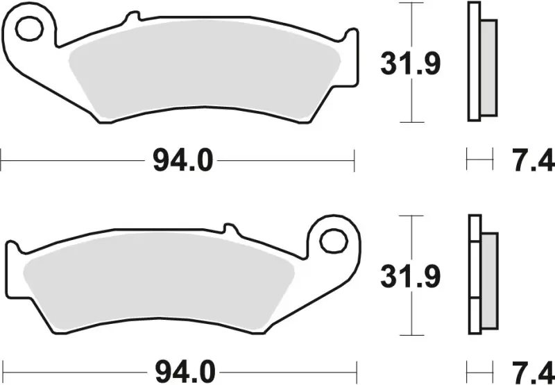 TRW ZF KLOCKI HAMULCOWE KH125 SPIEK METALICZNY SINTER OFFROAD (WYCZYNOWE) HONDA CR 125 / 250 87-94, NX / XR 250 88-95, CR 500 87-94, XR 600 88-99, KAWASAKI KX 125 94-08, PRZÓD (PROMOCJA) Wyprzedaż