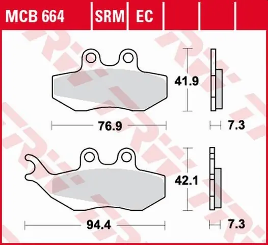 Taniej TRW ZF KLOCKI HAMULCOWE KH194 ORGANIC APRILIA RS 50 99-10, RX 50 95-06, PEGASO 125 92-95, RX 125 92-99, PRZÓD (PROMOCJA)