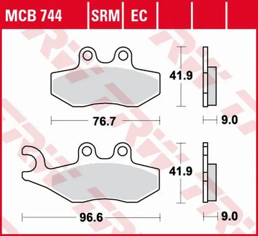 TRW ZF KLOCKI HAMULCOWE KH353 ORGANIC APRILIA SPORTCITY 50 / 125 05-13, PEUGEOT CITYSTAR 50 14-, PIAGGIO FLY 50 05-12, VESPA GTS 125 03-16, PRZÓD (PROMOCJA) Zniżka