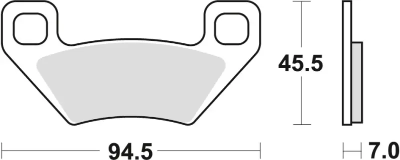 Nowość TRW ZF KLOCKI HAMULCOWE KH395 SINTER OFFROAD ARCTIC CAT ATV 300 10-, TRV 450 11-, TBX / TRV 500 05-, PROWLER 700 08-, TRV 1000 09-, PRZÓD/TYŁ