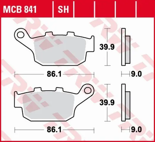 TRW ZF KLOCKI HAMULCOWE KH496 SINTER STREET HONDA CBF 500 / CB 500 X / CBR 500 13-, CB 650 F / CBR 600 14-, NC 750 14-, KAWASAKI VERSYS 650 15-, Z 750 11-14, Z 800 13-17, SUZUKI SFV 650 GLADIUS 09-16, TYŁ Oferta