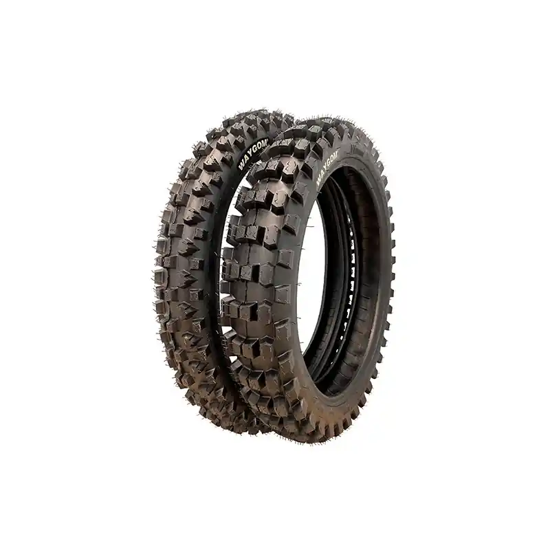 WAYCOM (WAYGOM) OPONA 110/90-19 MOTOCROSS MIXT 68L REAR TYŁ Dostępne od ręki