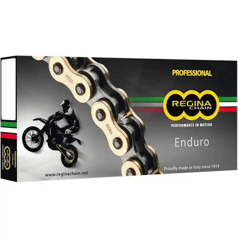 REGINA ŁAŃCUCH NAPĘDOWY 520ZSE (118 OGNIW) Z-RING ENDURO ULTRALIGHT DO 500CCM (ZŁOTY) (ZAPINKA+ZAKUWKA PEŁNA+ ZAKUWKA DRĄŻONA) (135ZSE/1003) Taniej