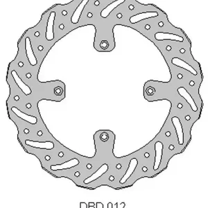 DELTA BRAKING TARCZA HAMULCOWA PRZÓD KAWASAKI KX 125 ‘89-‘02, KX 250 ‘89-02, WAVE (250X100X3MM) (4X6,5MM) (NG1761,NG137) Ostatnie sztuki