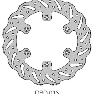 Obniżka ceny DELTA BRAKING TARCZA HAMULCOWA TYŁ KAWASAKI KX 125 ‘89-‘02, KX 250 ‘89-02, WAVE (220X100X4MM) (6X6,5MM) (NG138)