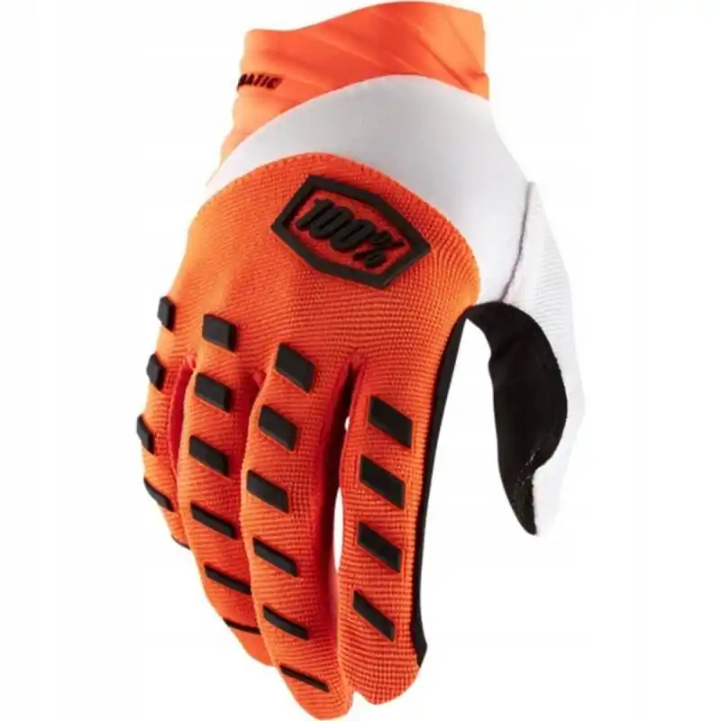 100 PROCENT RĘKAWICE CROSS/ENDURO AIRMATIC FLUO ORANGE KOLOR POMARAŃCZOWY FLUO/BIAŁY/CZARNY ROZMIAR L Hit sprzedaży