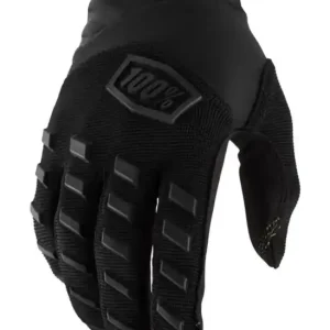 100 PROCENT RĘKAWICE CROSS/ENDURO AIRMATIC BLACK/CHARCOAL KOLOR CZARNY ROZMIAR M Bezpieczne zakupy