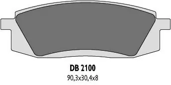 DELTA BRAKING KLOCKI HAMULCOWE KH105 YAMAHA TT350/600 - ZASTĘPUJĄ DB2100MX-D ORAZ DB2100QD-D Tani
