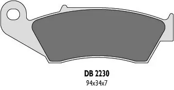 Do wyczerpania zapasów DELTA BRAKING KLOCKI HAMULCOWE KH185 PRZÓD CR/KX/RM/YZ - ZASTĘPUJĄ DB2230MX-D ORAZ DB2230QD-D