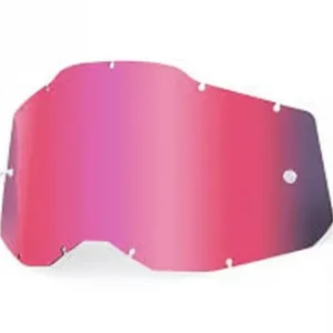 100 PROCENT RC2/AC2/ST2 REPLACEMENT LENS - PINK, SZYBA/SZYBKA DO GOGLI POJEDYNCZA RACECRAFT 2/ ACCURI 2/ STRATA 2 KOLOR RÓŻOWY STARY KOD 51008-229-01 Ekspresowa dostawa