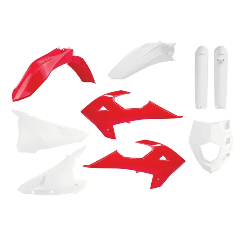 POLISPORT KOMPLET PLASTIKÓW (FULL KIT) GAS GAS EC 250/300 ‘18-‘20; RIEJU MR 250/300 ‘21-‘24 W ZESTAWIE OSŁONA LAMPY (8669800001) I OSŁONY AMORTYZATORÓW (8398600002) KOLOR CZERWONO BIAŁY OEM Oferta czasowa