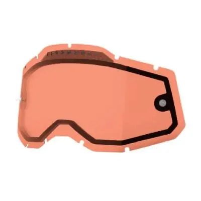 100 PROCENT RC2/AC2/ST2 REPLACEMENT LENS - VENTED DUAL PANE ROSE - SZYBA/SZYBKA DO GOGLI RACECRAFT 2/ ACCURI 2/ STRATA 2 PODWÓJNA WENTYLOWANA KOLOR RÓŻOWY Tylko do końca tygodnia