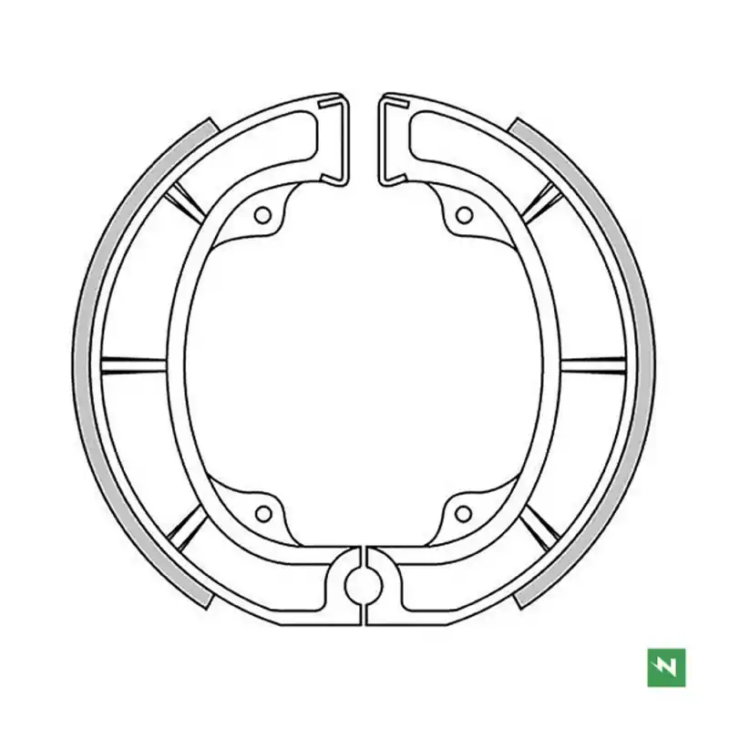Wysoka jakość NEWFREN SZCZĘKI HAMULCOWE SUZUKI RM 250/465 ‘81-82 PRZÓD (150X22MM)
