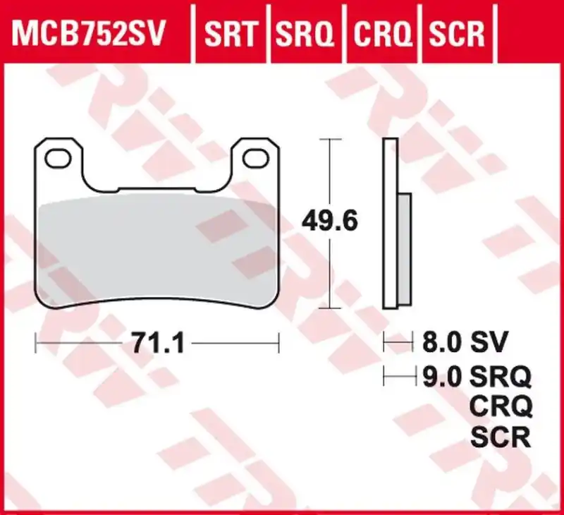 TRW ZF KLOCKI HAMULCOWE KH379 SINTER ROAD/TRACK STREET KAWASAKI Z 900 18-, KLZ 1000 19-, H2 18-, Z 1000 10-, ZX10R 08-15, SUZUKI GSXR 600 / 750 04-10, DL 1000 14-, GSXR 1300 08-12, PRZÓD Obniżka ceny