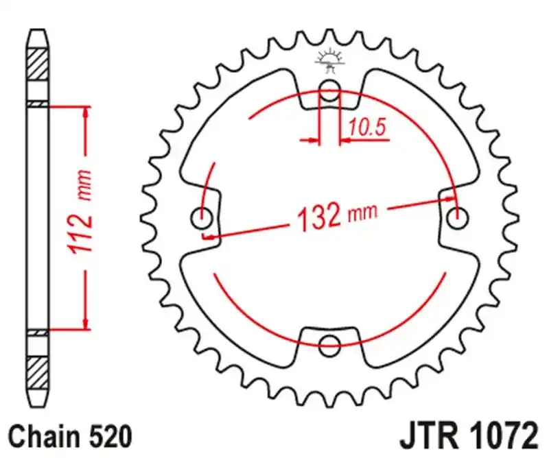 Ograniczona ilość JT ZĘBATKA TYLNA 4485 36 (448536) KYMCO KXR, KXU, MAXXER, MXU 250/300 ‘02-‘15 (ŁAŃC. 520)