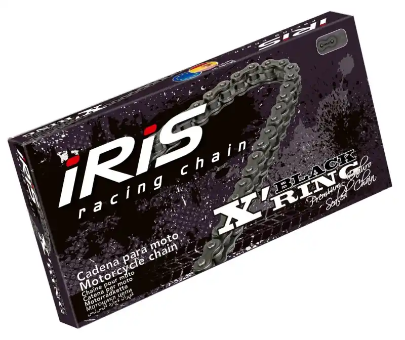 Najlepsza cena IRIS ŁAŃCUCH NAPĘDOWY 525 XR-126 (126-OGNIW) X-RING (OTWARTY + ZAKUWKA) KOLOR CZARNY (DO 900CCM) (39,0KN)