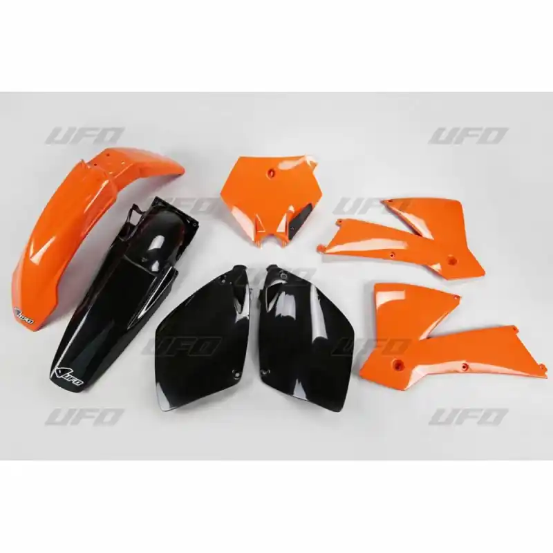 UFO KOMPLET PLASTIKÓW KTM SX/SXF ‘03 KOLOR OEM (POMARAŃCZOWY/CZARNY) (KT501BE999) Ograniczona ilość