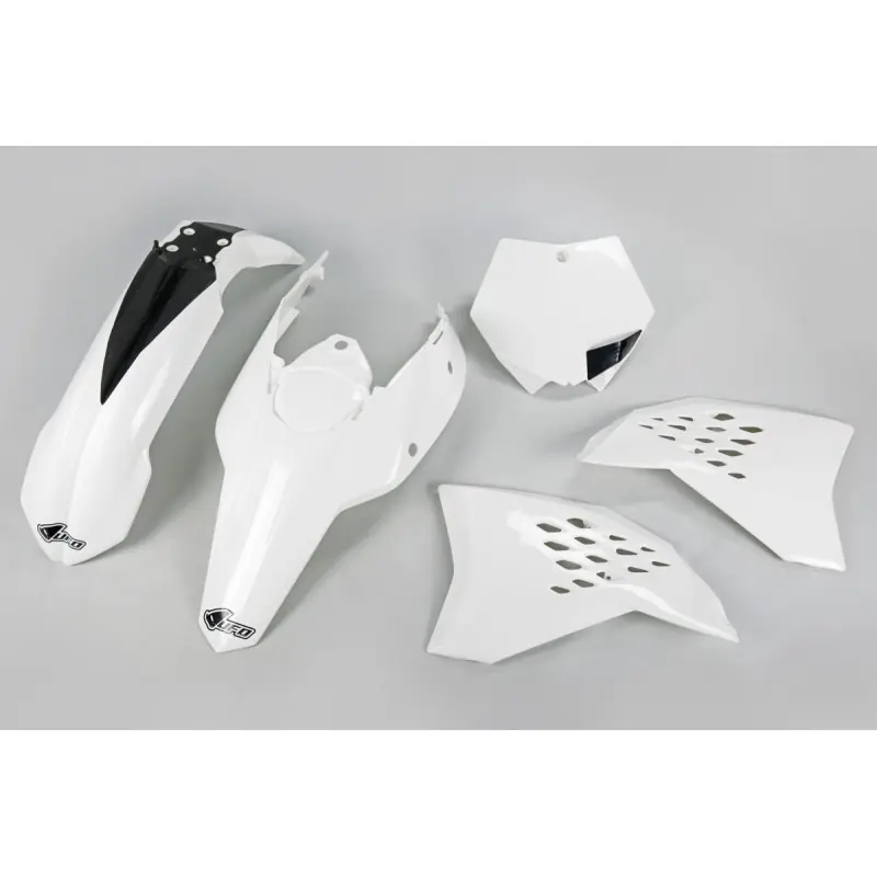Oferta limitowana UFO KOMPLET PLASTIKÓW KTM SX/SXF ‘07- ‘10 KOLOR BIAŁY - ZASTĘPUJE KTKIT507047