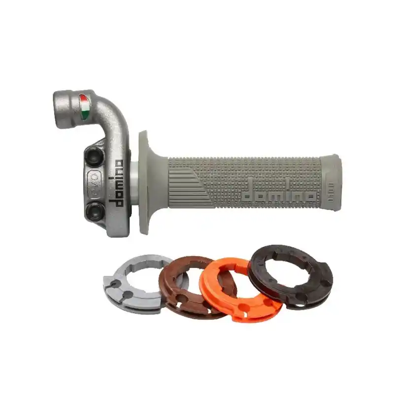 DOMINO NOWOŚĆ ROLGAZ UNIWERSALNY ALUMINIOWY KOMPLETNY KRK EVO Z MANETKAMI D-LOCK (KOMPATYBILNY Z ORYGINALNYMI LINKAMI KTM 4T LUB Kup online