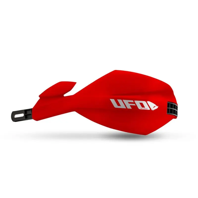 Do wyczerpania zapasów UFO 2026/01 OSŁONY RĄK (HANDBARY) MUGAN UNIWERSALNE KOMPLET Z MOCOWANIEM NA KIEROWNICĘ 22 I 28MM KOLOR CZERWONY