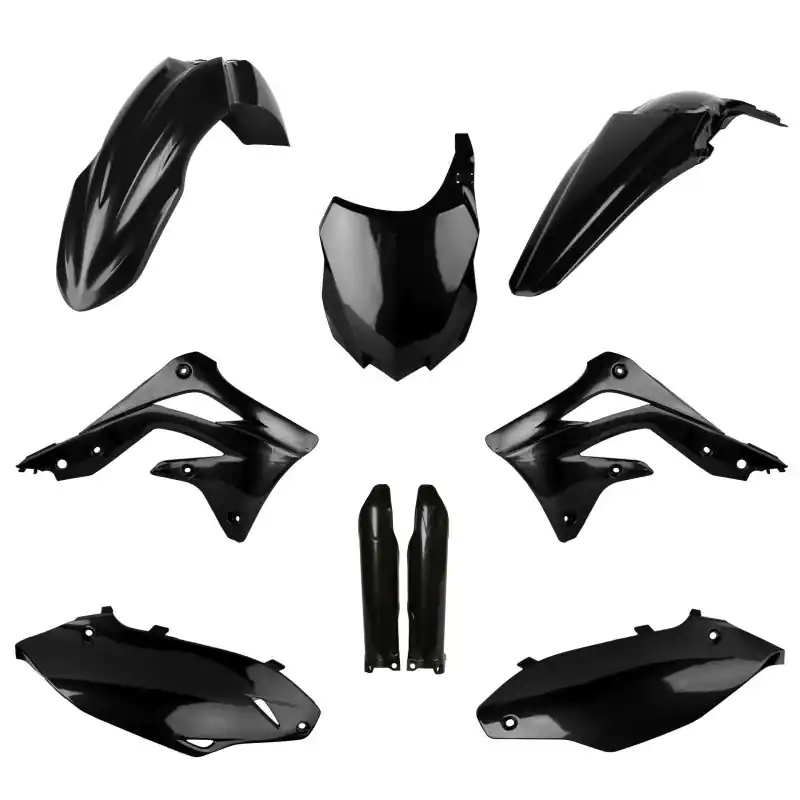 Najlepsza cena POLISPORT KOMPLET PLASTIKÓW (FULL KIT) KAWASAKI KX 450F ‘13- ‘15 W ZESTAWIE TABLICA PRZEDNIA (8659200003) I OSŁONY AMORTYZARORÓ