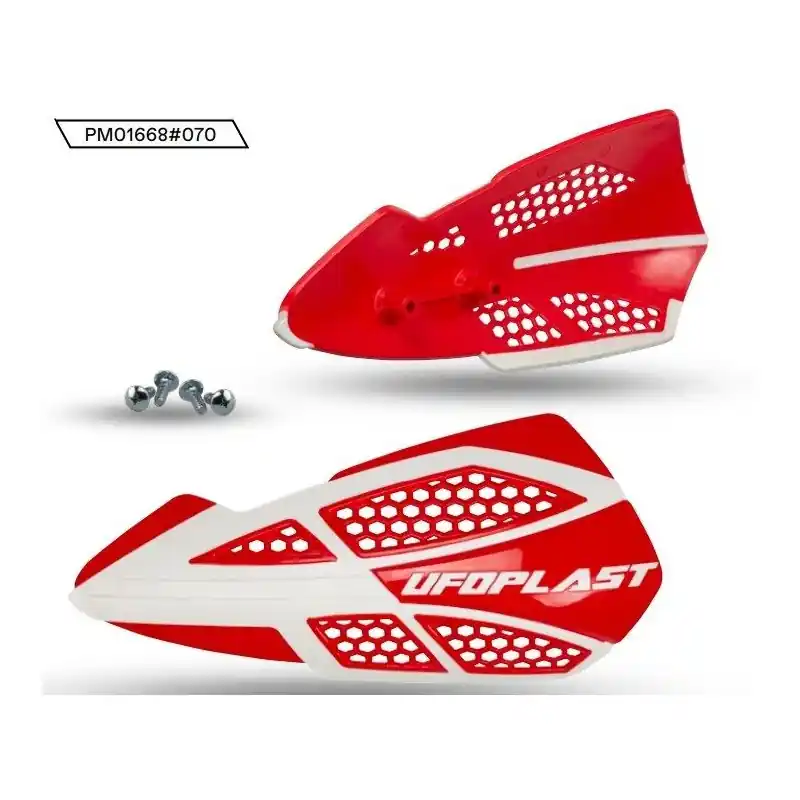 Kup teraz UFO OSŁONY RĄK (HANDBARY) VOYAGER KOLOR CZERWONY (LISTKI - POTRZEBNE MOCOWANIE PM01669, PM01665, PM01666 LUB PM01667)