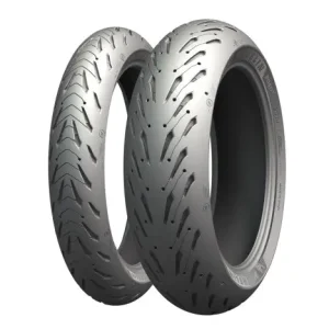 MICHELIN KOMPLET OPON (CAI162459/24) 120/70ZR17 ROAD 5 (58W) TL M/C PRZÓD DOT 2024 + (CAI088877/24) 160/60ZR17 ROAD 5 (69W) TL M/C TYŁ DOT 2024 + GŁOŚNIK MICHELIN Łatwy zwrot