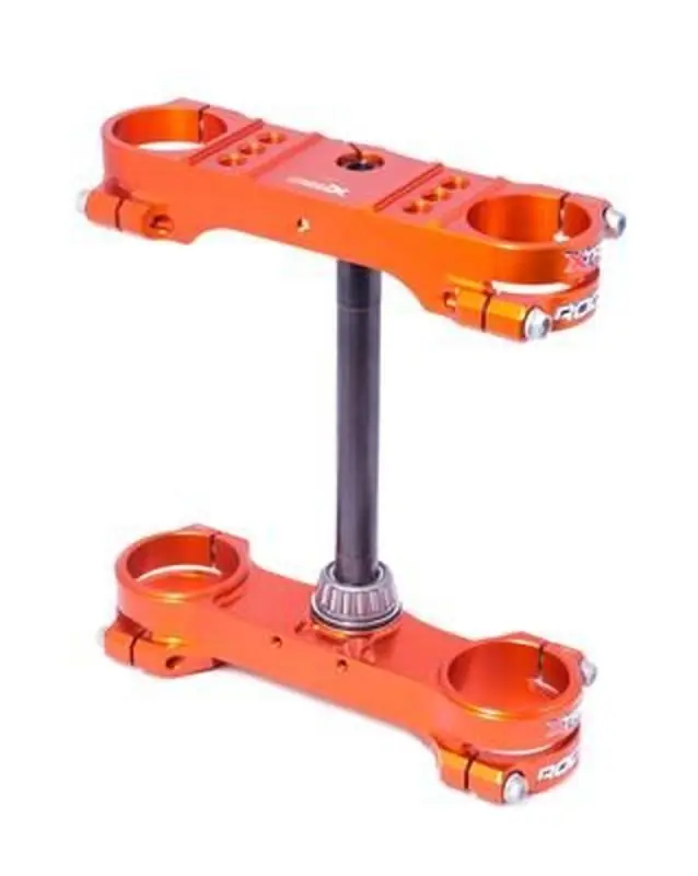 Wyprzedaż XTRIG PÓŁKI ZAWIESZENIA PRZEDNIEGO ROCS TECH TRIPLE CLAMPS KTM SX 85 ‘14-‘24 (OFFSET 14MM) KOLOR POMARAŃCZOWY
