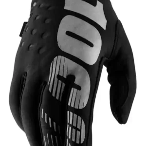 100 PROCENT RĘKAWICE CROSS/ENDURO BRISKER YOUTH JUNIOR SOFTSHELL BLACK/GREY KOLOR CZARNY/SZARY ROZMIAR S Ograniczona ilość