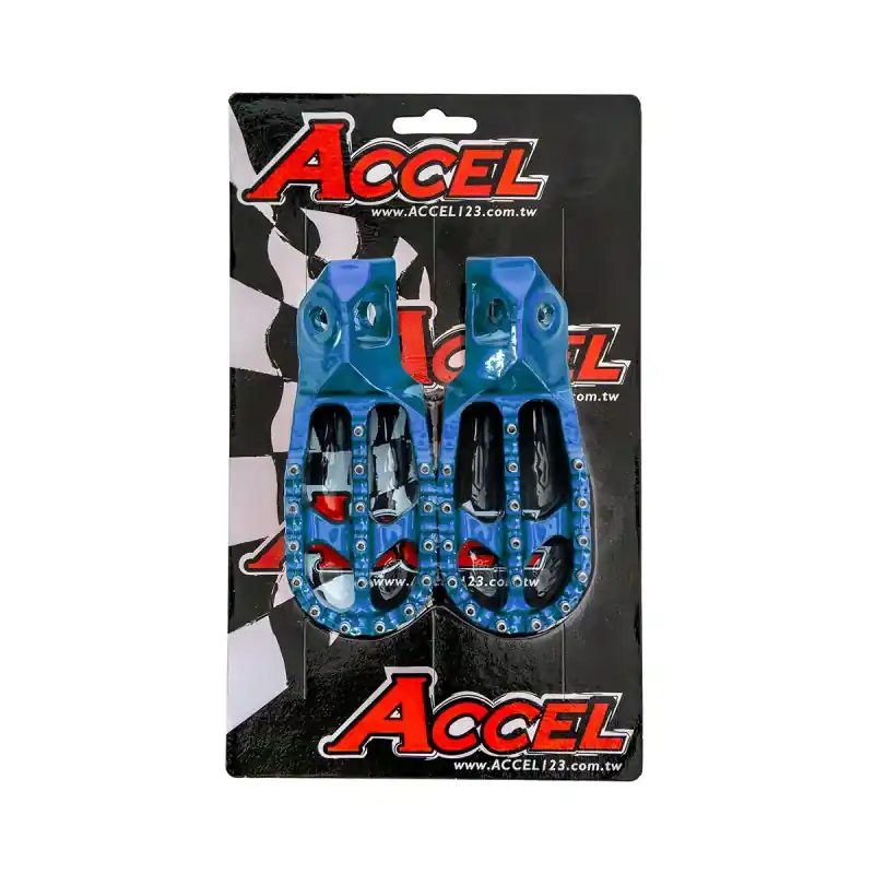 ACCEL PODNÓŻKI KTM SX / SXF / XC / XCF 125 / 250 / 250 / 300 / 350 / 450 ‘23, HUQVARNA TC / TX / FC / FX 125 / 250 / 300 / 350 / 450 ‘23, KOLOR NIEBIESKI Okazja