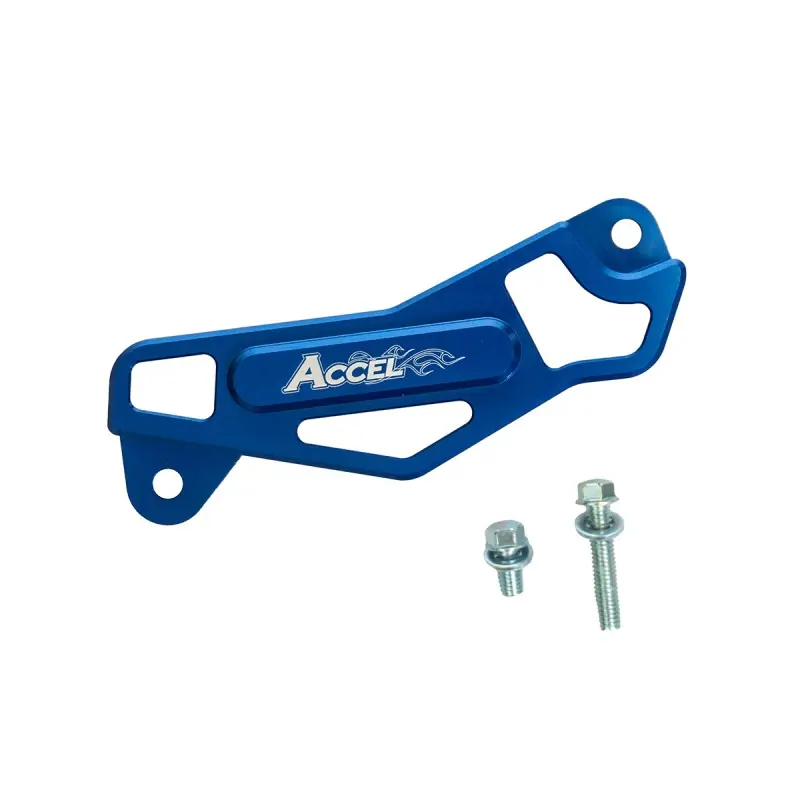 Ostatnie sztuki ACCEL OSŁONA ZACISKU HAMULCOWEGO (TYŁ) YAMAHA YZ 125 / 250 ‘06-‘21, YZF 250 ‘06-‘20, YZF 450 ‘06-‘19, WRF 125 / 250 / 450 ‘06-‘23 (OEM 17D-27491D50-00) KOLOR NIEBIESKI