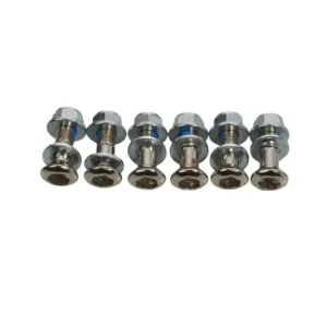 Wysoka jakość ACCEL KOMPLET ŚRUB ZĘBATKI TYLNEJ Z NAKRĘTKAMI (6 SZT.) M8 X 1,25 X 27MM
